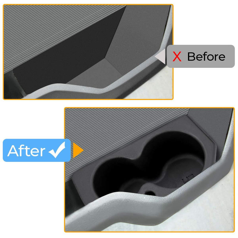 JOYTUTUS Car Door Cup Holder Compatible with 2009-2021 Ram 1500-5500, Left & Right Foam Car Cup Holder Compatible with Ram, Replacement for 5NN24XXXAA/1LD23XXXAA, 2PCS