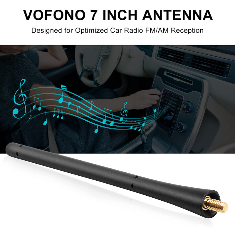 Radio Antenna Compatible with Toyota Tundra Tacoma 2000 2001 2002 2003 2004 2005 2006 2007 2008 2009 2010 2011 2012 2013 2014 2015 2016 2017 2018 2019 2020 2021 Mini Cooper