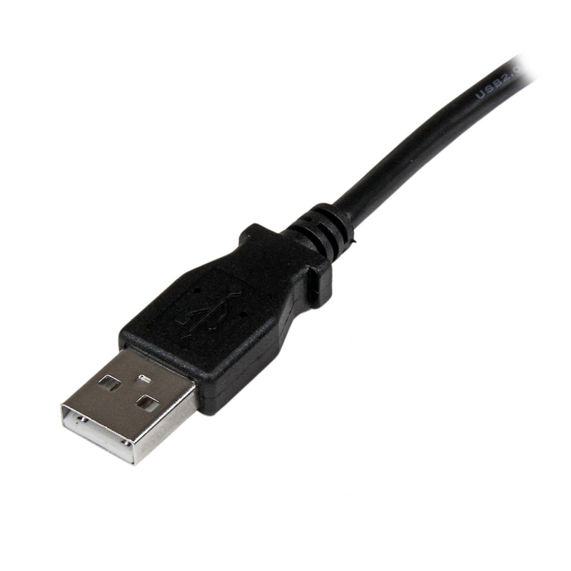 StarTech.com 2m USB 2.0 A to Right Angle B Cable Cord - 2 m USB Printer Cable - Right Angle USB B Cable - 1x USB A (M), 1x USB B (M) (USBAB2MR) Right Angled Connector 6 ft / 2m