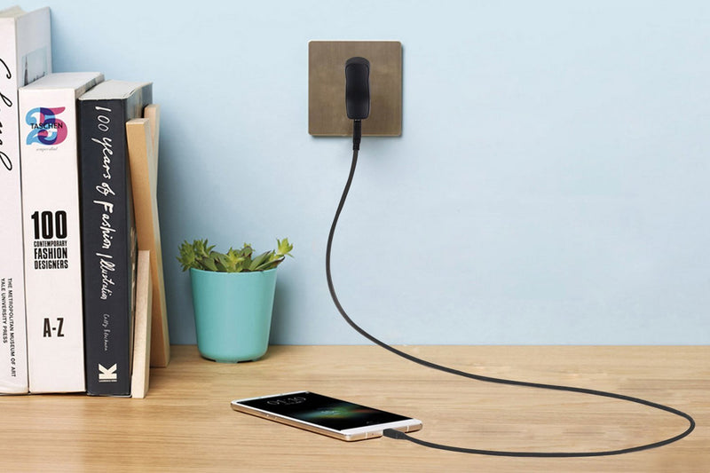 AGPTEK USB Wall Charger 5V 500mA for iPod, Sony, Walkmam, SanDisk MP3 MP4 Player, Fitness Tracker, Fitbit, Black