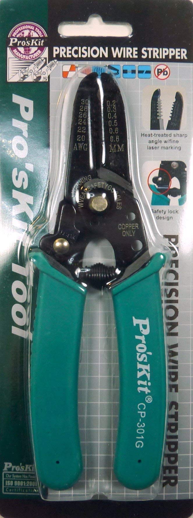 Eclipse Tools CP-301G Pro'sKit Precision Wire Stripper, 30-20 AWG