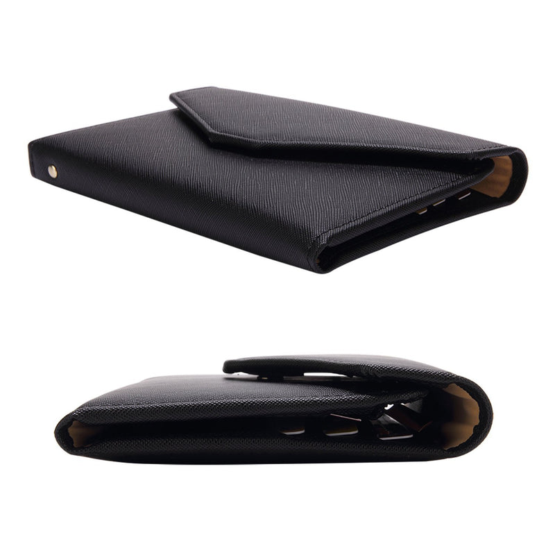 Zoppen Multi-purpose Rfid Blocking Travel Passport Wallet (Ver.4) Tri-fold Document Organizer Holder #1 black