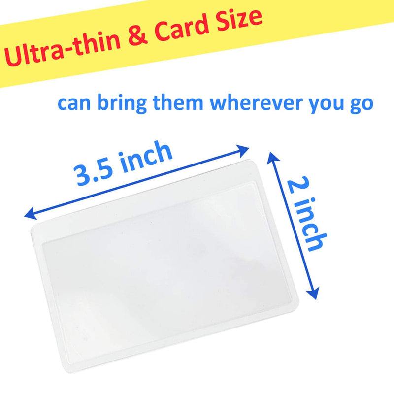 MagDepo Magnifying Sheet Flat Full Page Reading Magnifier with 1 Pencil and 1 Card Magnifier, Perfect Reading Aid for Elderly and People with Low Vision with card magnifier& pencil