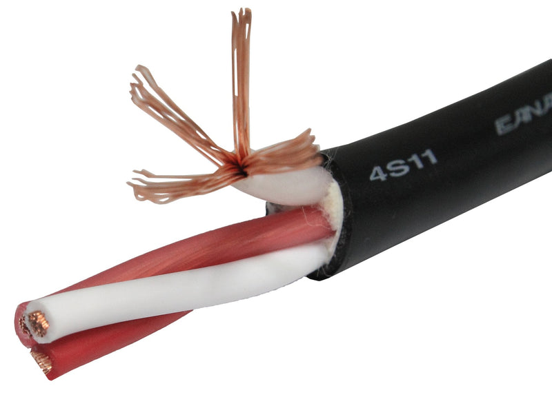 4 Units - 6 Inch - Canare 4S11 – Audiophile Grade - 11AWG - HiFi Speaker Jumper Cable Terminated with Gold Spade Connectors