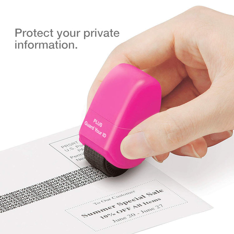 Guard Your ID Identity Protection Security Prevention Stamp Roller (Deluxe Multi-Color) Deluxe Multi-color