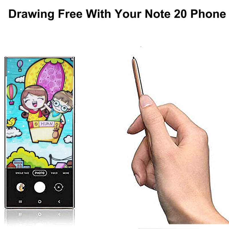 Gold Note 20 Ultra Replacement Stylus Pen Touch S Pen (No Bluetooth) Compatible with Samsung Galaxy Note 20/ Note 20 Ultra All Carriers