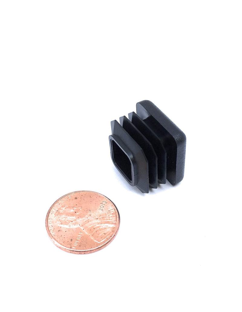 3/4 Inch Square Tubing End Cap 20 PK (14-20 Gauge Wall Tubing) Plastic Plugs/Square End Caps/Plastic End Caps/Square Plug/Square Plastic Plug/by EZENDS â€¦ (20) 14/20 Gauge