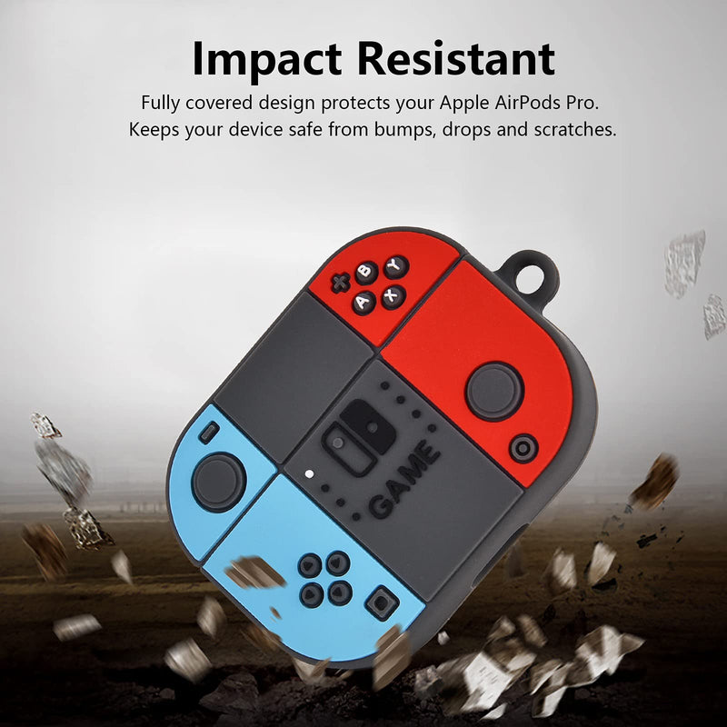 KOREDA Switch Case Compatible with Airpods Pro Case, Cute 3D Cartoon Funny for Kids Girls Teens Boys Cover, Soft Silicone Fashion Character Skin Cases