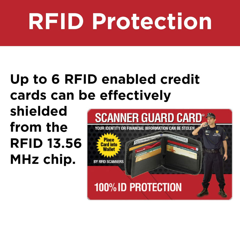 Scanner Guard Card - Credit Card Scanner Protector - The Only Patented and MET Lab Tested Card Protector Hence Higher Price - Free Refund If Hacked with Proof After 6 Months of Purchase