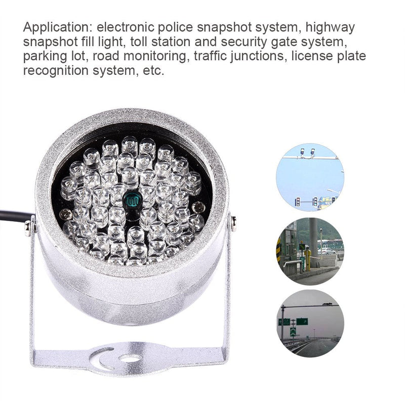 fosa Camera IR Illuminator Lights, 140 LED Waterproof Infrared Night Vision Light for Security CCTV Camera