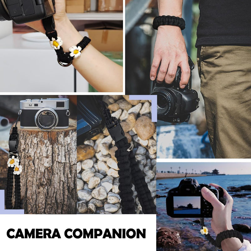 VICHUNHO Camera Wrist Strap,DSLR Camera Wristlet Lanyard,Tactical Camera Hand Sling,Quick Release Rope, Portable Accessories Daisy