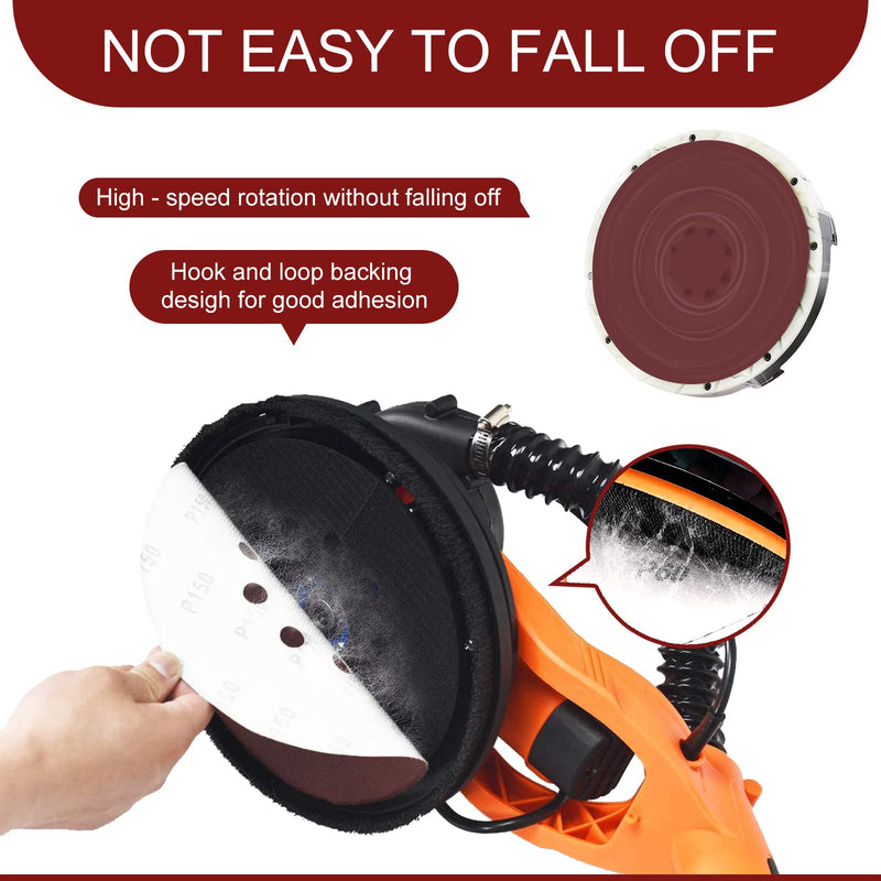 Sandpaper 225 mm Velcro - 10 pieces - grit P180-8 hole sanding grid 225 - drywall sander sanding discs for sanding giraffe long-neck sander wall sander 10 pieces