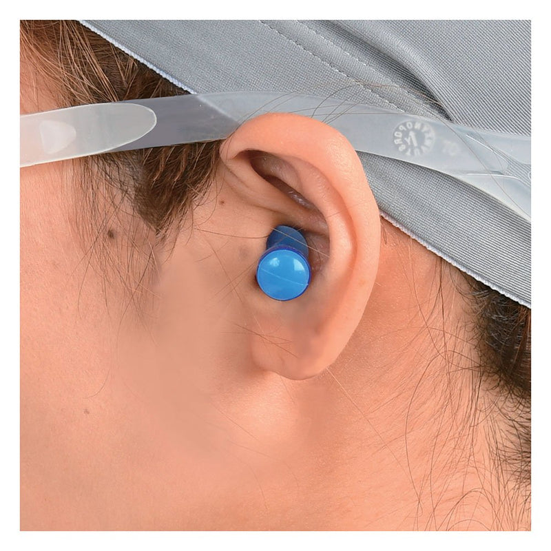 VIEW Swimming Gear Silicone 2-Way Ear Plugs,Blue,VA-1201A-BL