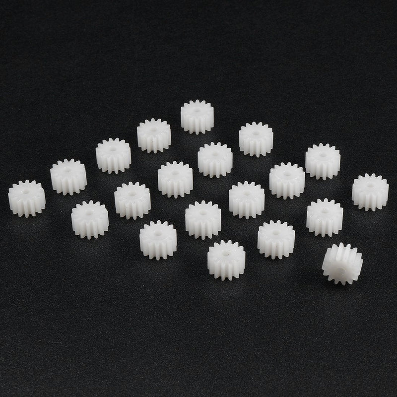 uxcell 20pcs Plastic Gears 14 Teeth Model 142A Reduction Gear Plastic Worm Gears for RC Car Robot Motor