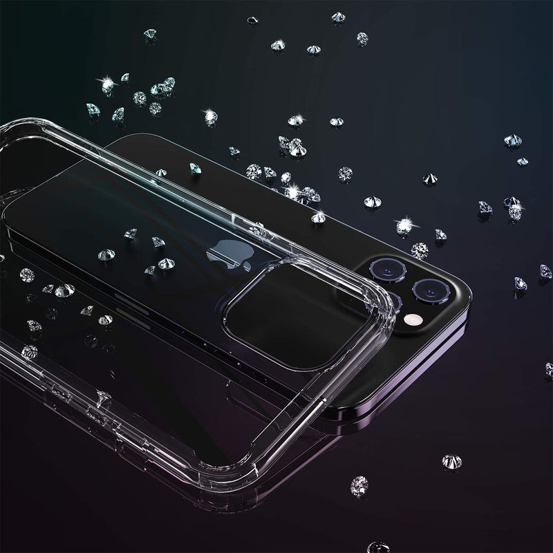 Temdan Slim Case Designed for iPhone 12 Case/Designed for iPhone 12 Pro Case -Transparent