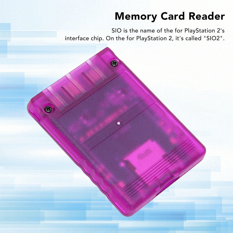 MX4SIO SIO2SD SD Card Adapter for PS2, Memory Card Expansion for SIO Replacement Memory Card Reader for PS2 Fat Console(Purple) Purple