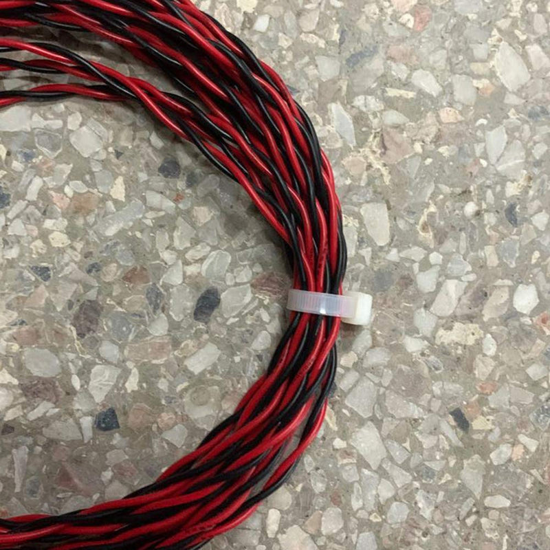 200 Pack Bulk KOOWIN Small 4 inch Nylon Plastic Cable Zip Ties Wire Wraps White 4 inch 18 lb (200 pcs)