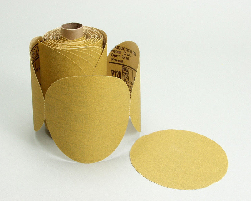 3M Stikit Paper Disc Roll 236U, P220 C-weight, 5 in x NH, Die 500X
