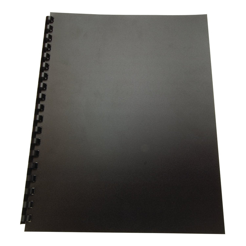 GBC Poly Binding Cover, 11"x8-1/2", 100% Recycled, Black, 25-Pack (25818)