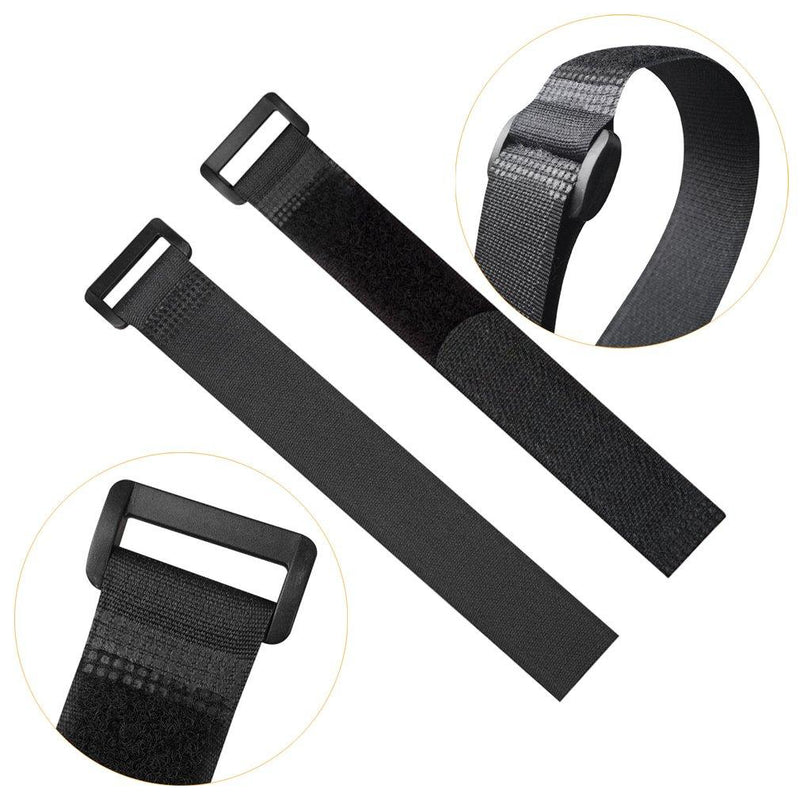 Reusable Fastening Cable Straps and Cable Ties Set 20 Pack(8"-12"-18") by YiwerDer, Adjustable Multi-Purpose Hook and Loop Cord Ties to Keep Cords Organized and Tidy 20Pack 8-12-18Inch