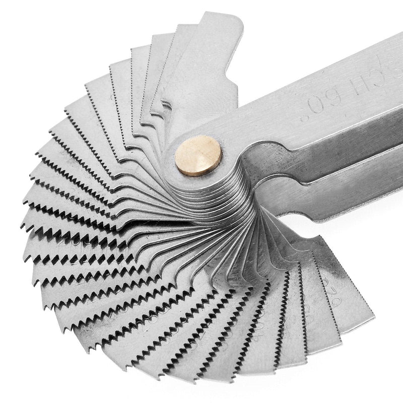 【The Best Deal】OriGlam Screw Thread Pitch Cutting Gauge Tool, Stainless Steel Metric Screw Pitc