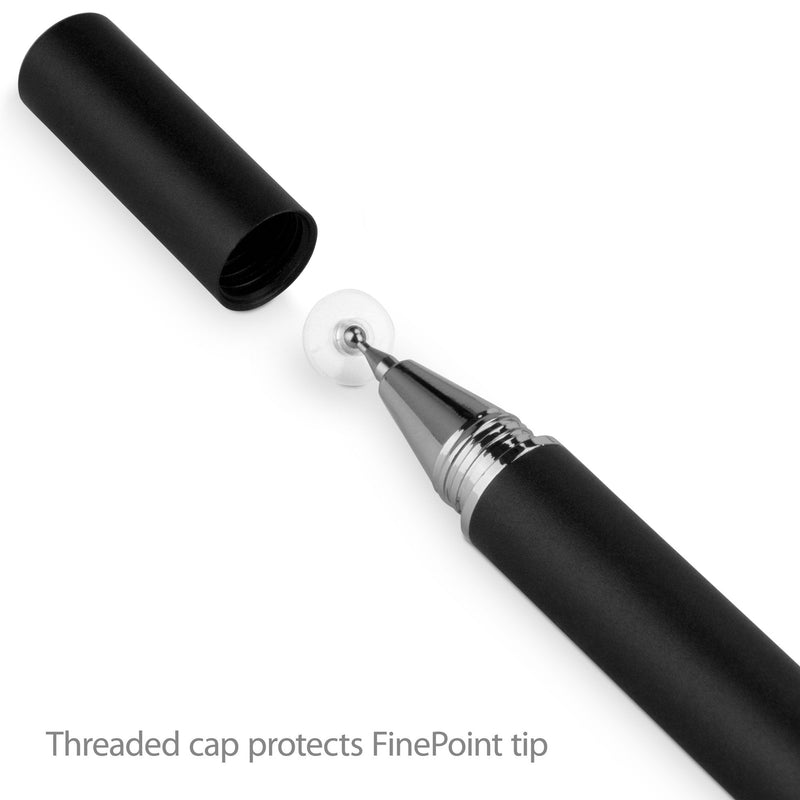 Fujitsu LifeBook T939 Stylus Pen, BoxWave [FineTouch Capacitive Stylus] Super Precise Stylus Pen for Fujitsu LifeBook T939 - Jet Black