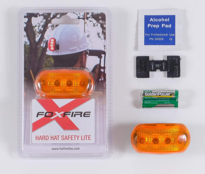 FOXFIRE EHHL-A Hard Hat Light Kit, 4 LEDs, Amber