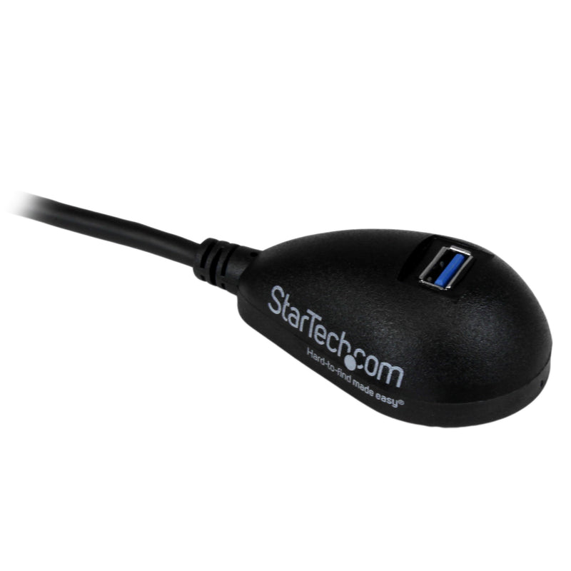 StarTech.com 5ft SuperSpeed USB 3.0 Extension Cable for Desktop - STP - USB-A Male to USB-A Female Cable for Computer - Black (USB3SEXT5DKB)