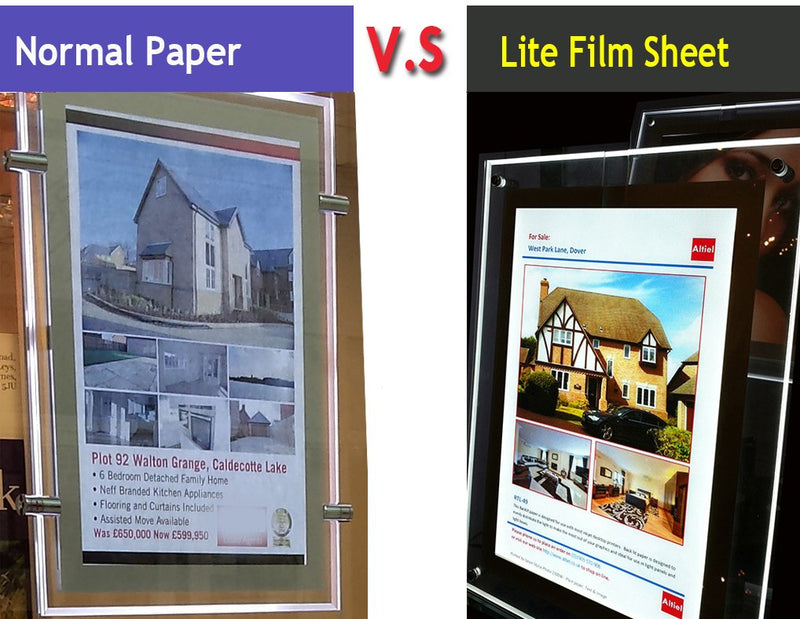 RTL49 - 10 sheets of 11" x 17" - Translucent Backlit Film sheet / Back Lit Paper Displays, Excellently printable with all Inkjet printers & Laser Copiers