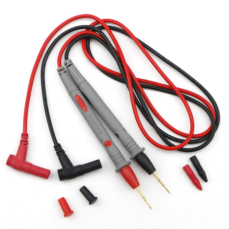 Ellbest 5Pcs Multimeter Test Leads, Precision Sharp Probe Test Lead 1000V 20A Gold-Plated Probe Leads Suitable for Most of Digital Multimeter