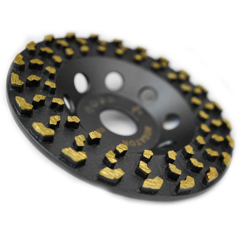 Megatron 5" Diamond Cup Grinding Removing Disc Wheel for Any Concrete, Paint, Epoxy, Glue and Mastic with CDB Newest Technology (Megatron 5") 5"