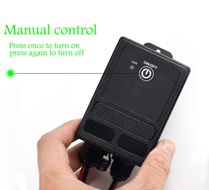 ZHOFONET Waterproof Remote Control Relay Switch,984ft Long Range Wireless Remote Switch,DC 12V-72V 40A Relay RF Remote Control Switches for Outdoor Light,Garage Door