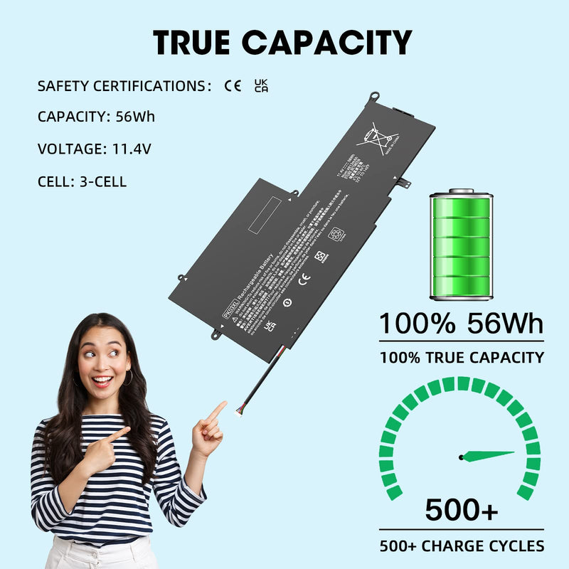 PK03XL Laptop Replacement 789116-005 788237-2C3 Battery for HP Spectre X360 13-4003DX 13-4002DX 13-4103DX 13-4101DX 13-4102DX 13-4116DX 13-4193DX 13T-4000 13-4005DX for Envy X360 13-Y0XX 13-Y023CL