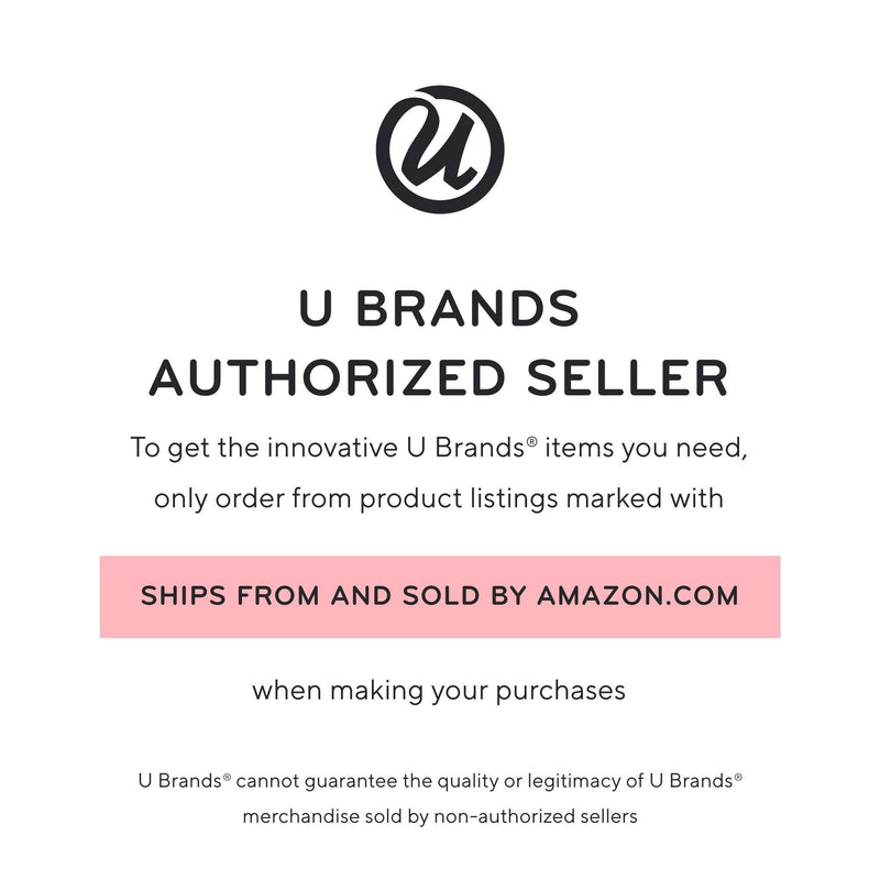 U Brands Pencil Cup, Wire Metal, Copper/Rose Gold - 857U06-24 1