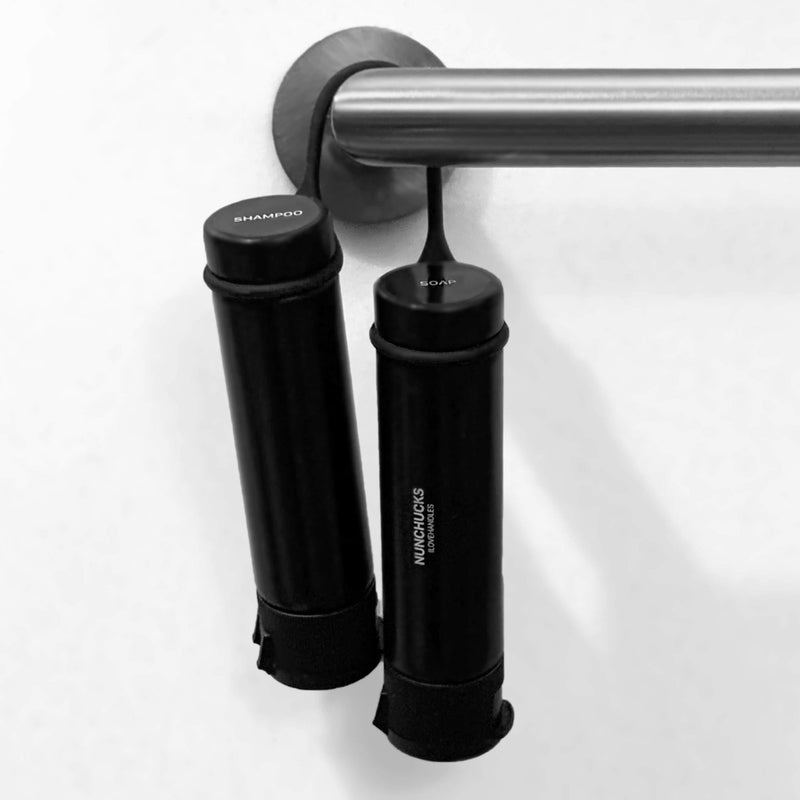 Nunchucks Travel Bottles, Leakproof Silicone Refillable TSA Approved Travel Containers, Squeezable Tubes for travel, gym, Toiletry Containers for Shampoo Lotion Soap