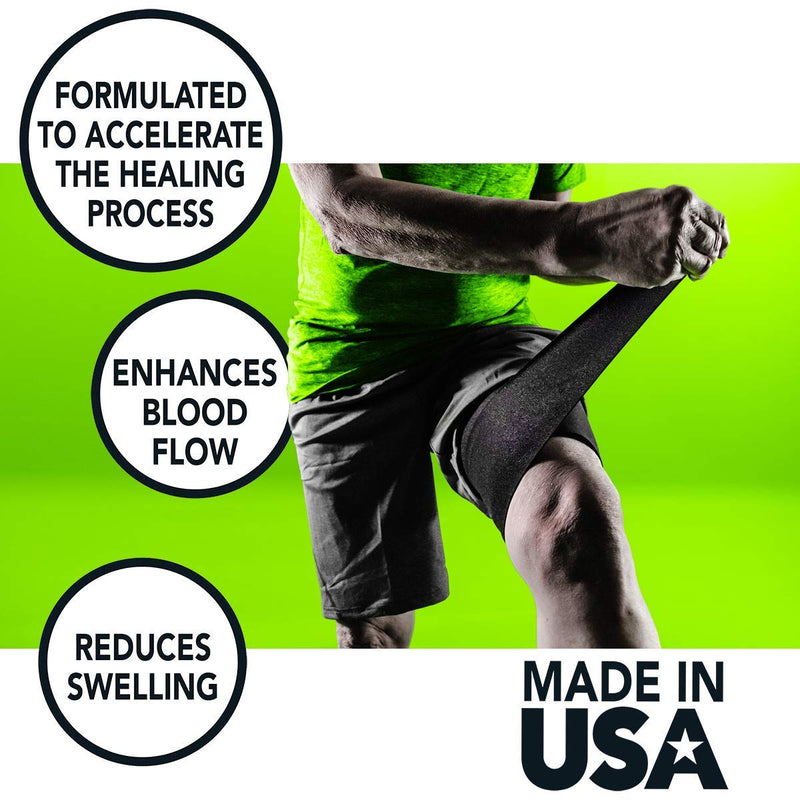 STRIVE Compression Therapy Wrap, 6 in X 100 in, Black, Made in The USA