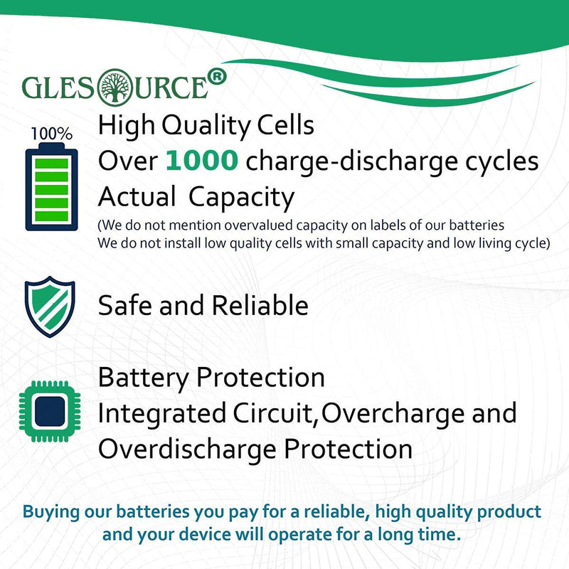 GLESOURCE(1PACK) 300-03864-1 Battery 7.2V for Honeywell Alarm Lynx WALYNX-RCHB-SC Honeywell Lynx Touch K5109, L3000, L5000, L5100 ADEMCO 300-06868 1100mAh 1 PCS 7.2V 1100mAh battery