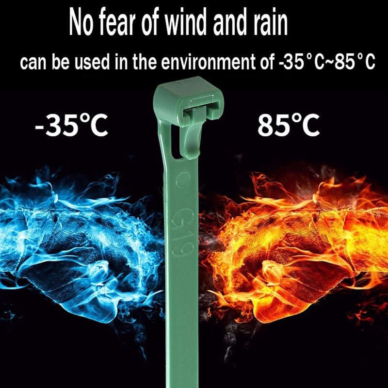 Releasable Reusable Zip Ties 8 inch Heavy Duty Zip Tie Green Cable Ties Reusable 100 Pack 50lb Tensile Strength Nylon Cable Wire Ties for Multi-Purpose Use Indoor And Outdoor Plastic Tie Wire green zip ties 8 inch