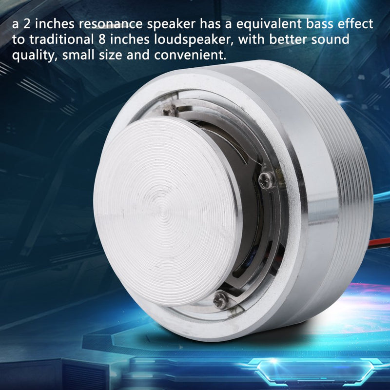 Walfront Resonance Speaker,1Pcs 50MM 2Inch All Frequency Resonance Speaker Vibration Strong Bass Louderspeaker (4Ω,25W) 4Ω,25W