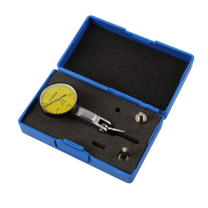 ICOVITA Dial Indicator Dial 0-15-0 Reading 0-0.03 " Gauge Range 0.0005" Graduation 1.25" Diameter