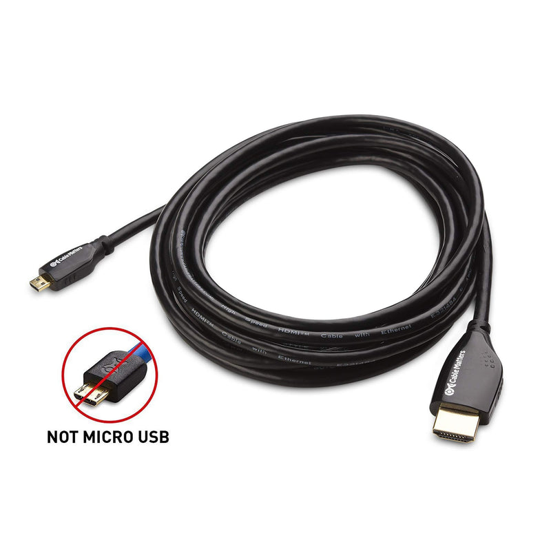 Cable Matters High Speed HDMI to Micro HDMI Cable (Micro HDMI to HDMI) 4K Resolution Ready - 10 Feet 10 ft