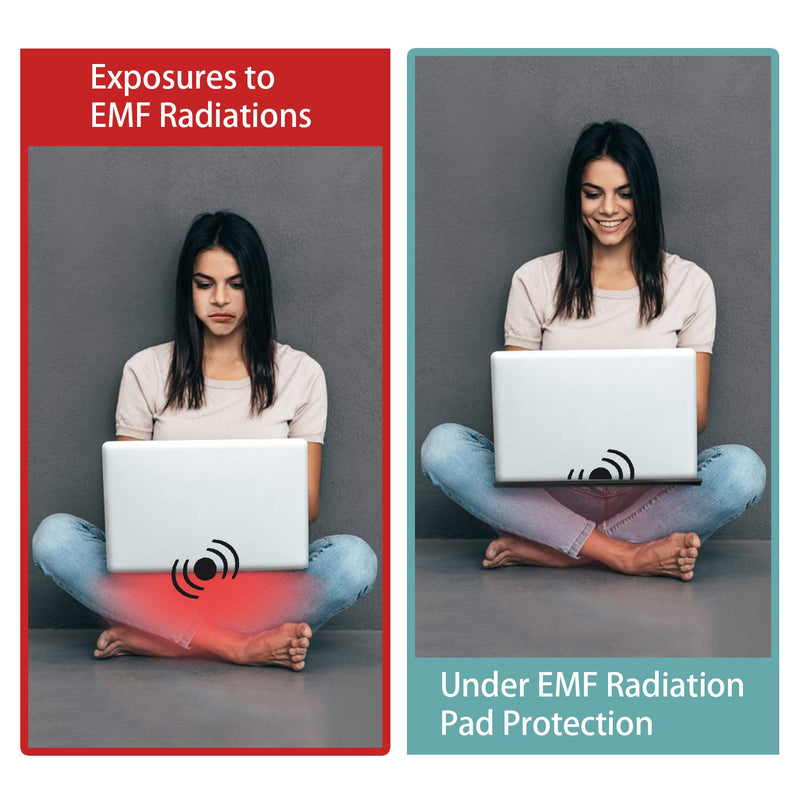 EMF Protection Laptop Pad, NEWBEAU Radiation Blocking Computer Pad, Heat Shielding Laptop Pad Protect Our Body from EMF, Radiation, Fits Laptops, Notebooks, Tablets12IN 16IN B 12IN*16IN