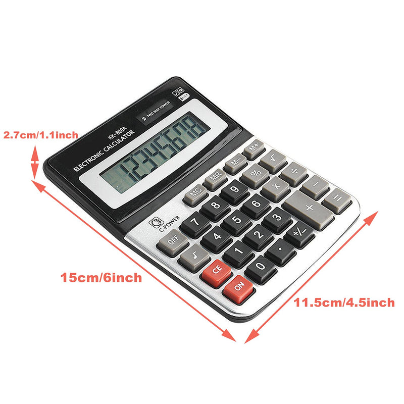 SKYXINGMAI Electronic Calculators, Standard Function Electronics Calculator, 12 Digit LCD Display, Handheld for Daily and Basic Office (1 Pcs) Grey