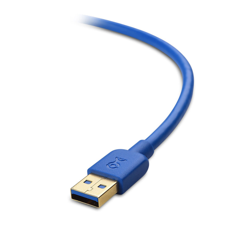 Cable Matters 2-Pack USB 3.0 Cable (USB 3 Cable, USB 3.0 A to B Cable) in Blue 6 ft 6 Feet
