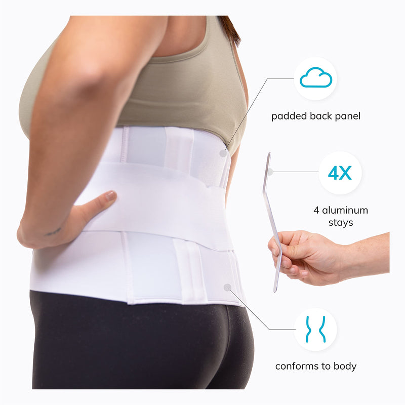 BraceAbility Plus Size 4XL Bariatric Back Brace - XXXXL Big and Tall Lumbar Support Girdle for Obesity Lower Back Pain in Extra Large, Heavy or Overweight Men and Women (Fits 61"-67")