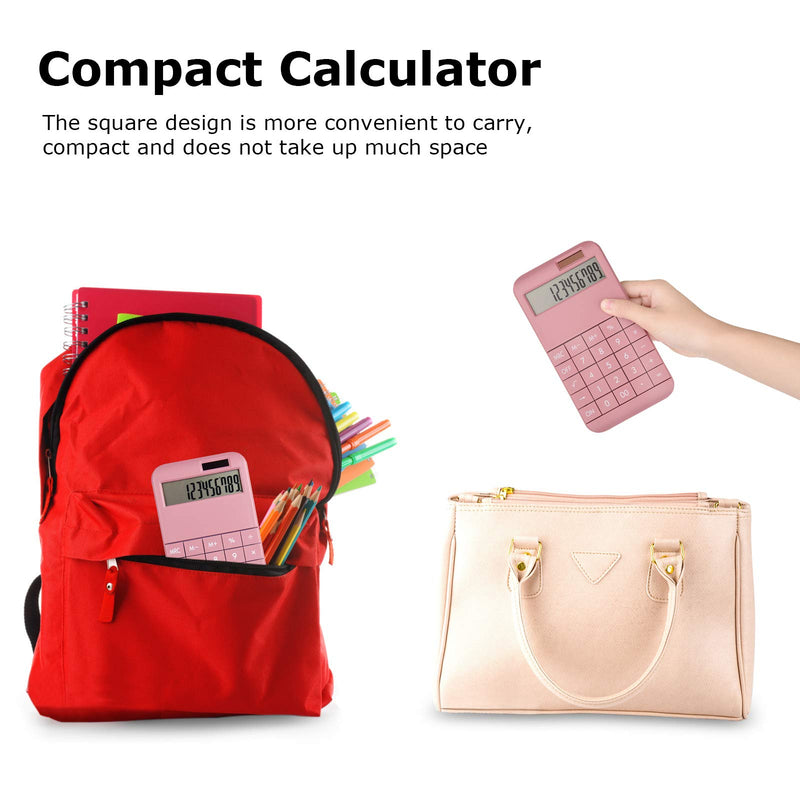 Basic Standard Calculator EC02CL-PN for Business, School & Office Use, Electric Digital Smart Calculator - Pink