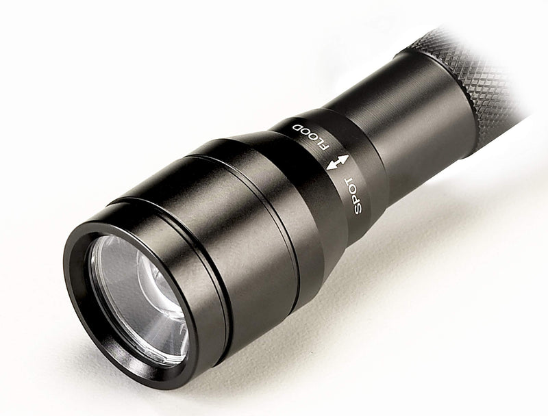 Streamlight 71701 Jr. F-Stop 250-Lumen Flood/Spot LED Flashlight With 2 AA Alkaline Batteries, Black - Box Packaged