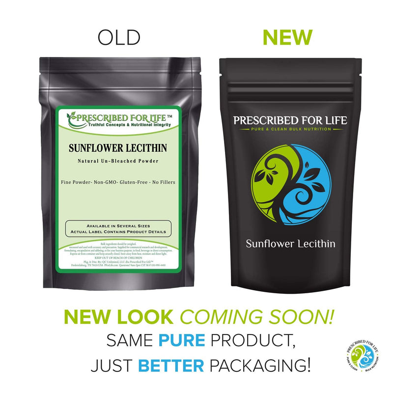 Prescribed for Life Sunflower Lecithin Powder (4 oz / 113 g) | Natural, Unbleached, Gluten Free, Vegan, Non-GMO, Soy Free, Kosher, No Fillers | Naturally Rich in Choline & Essential Fatty Acids 4 Ounce (Pack of 1)