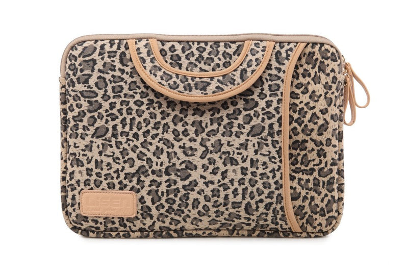 15.5 Inch Laptop Sleeve Case-Stylish Leopard Ultrabook Sleeve MacBook Bag for Acer/Asus/Dell/iPad Pro/Lenovo/MacBook Pro/MacBook Air/Surface Pro 4 with Handle 15-15.6inches