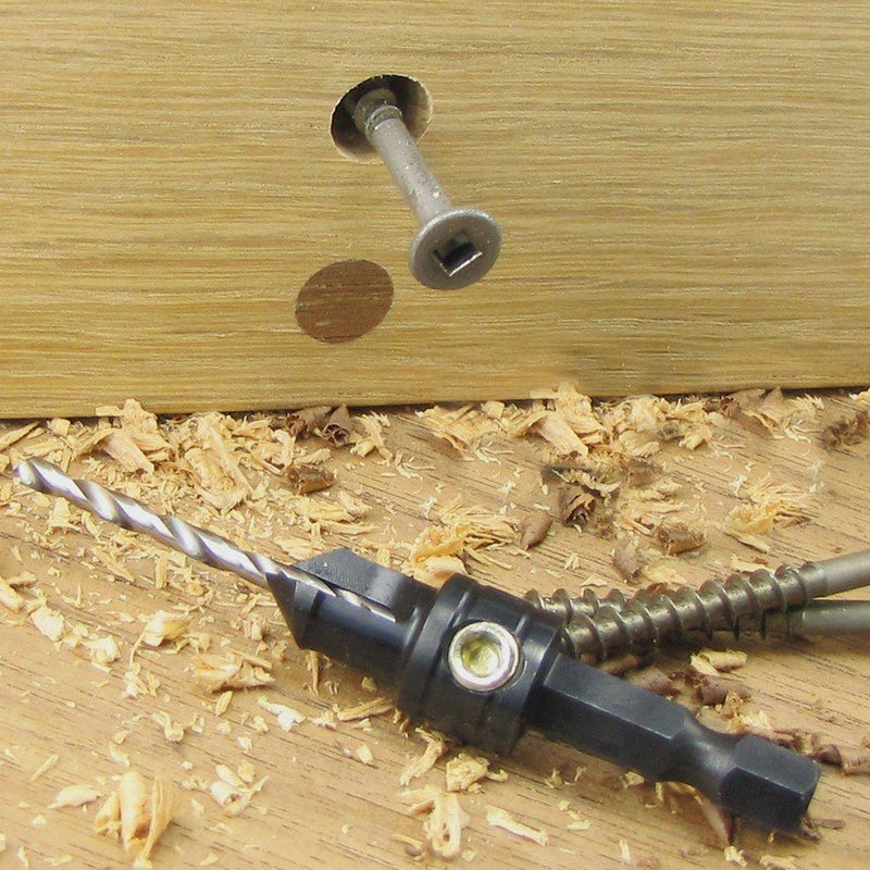 Snappy Tools Quick-Change 5-Pc. Countersink Drill Bit Set. Proudly Made in the USA. 5 Piece Countersink Set